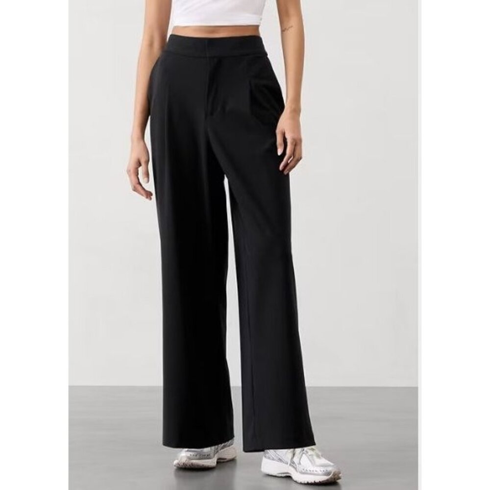 Athleta Classic Black Wide Leg Pants